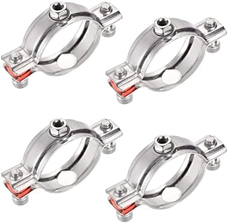 Bolwhao 4 PCs Split Ring Hanger Mount Mount Teto Mount Tubo suporta suporte de tubo ajustável para serviço pesado Planejada