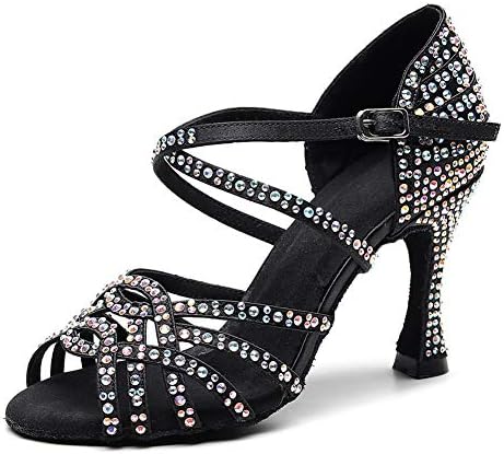 Sapatos de dança latina para mulheres de gangues Sapatos de dança de dança de baile de salão de salão profissional Sapatos