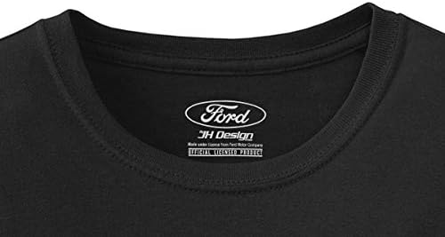 JH Design Group Ford Performance Ford de manga longa Crew pescoço camiseta dianteira traseira e manga