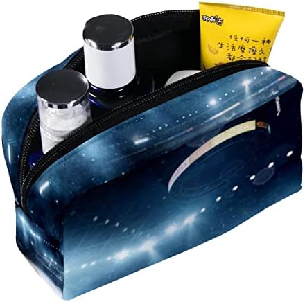 Tbouobt Gifts for Men Mulheres Bolsas de maquiagem Bolsa de higiene pessoal Smitres Cosmetic Sacos, quadra de basquete