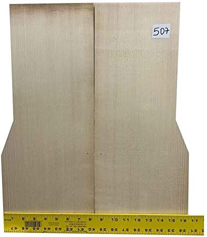 Spruce alemão Classical/OM Guitar Top Conjunto #507 Luthier Tonewood - Ping Peças de madeira adequadas para artesanato e projetos de madeira