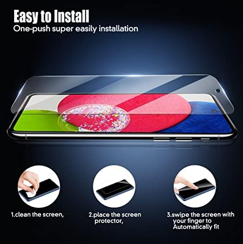 Protetor de tela de vidro cookoe para Samsung Galaxy A52S 5G Filme protetor de tela de vidro temperado para galáxia A52S, 9H