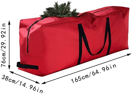 ? Yowein? Armazenamento de sacos de árvores de Natal - se encaixa em árvores desmontadas artificiais de até 9 pés de altura, alças duráveis ​​e zíper duplo elegante - bolsa de natal de férias feita de árvore artificial 210d de prova de lágrima 210d