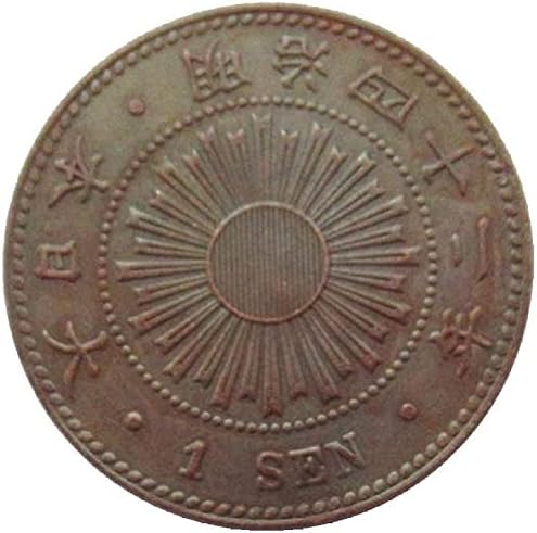 Copper japonês 1 mei mei 394244 moeda comemorativa de reparo