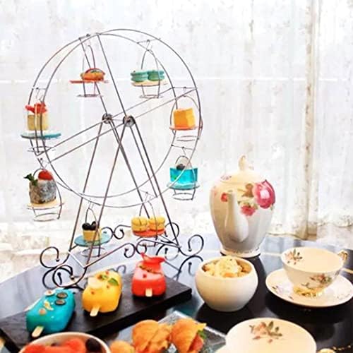 Liruxun rotativo Ferri Wheel Display 8 xícara de utensílio de cozinha de bolo para exibição de casamento em festa de aniversário