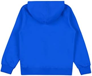 Loyan Kids Boys Garotas Capuz do moletom de manga longa Pullover com capuz com bolsos camisetas atléticas