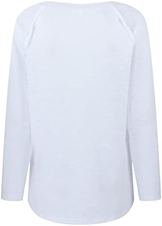 Camiseta de manga comprida camisetas para mulheres v pescoço de coração tops tops túnica camisetas básicas blusas de encaixe solto para