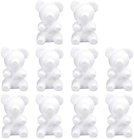 BEAVORTY ORNAMENTO MODELAGEM DE ESPOMA DE POLESTIRONO MOLD MOLD 20 CM CRANCE BRANCO DIY PARA DECORAÇÃO DE ORGUNDO DE FLORES 10pcs