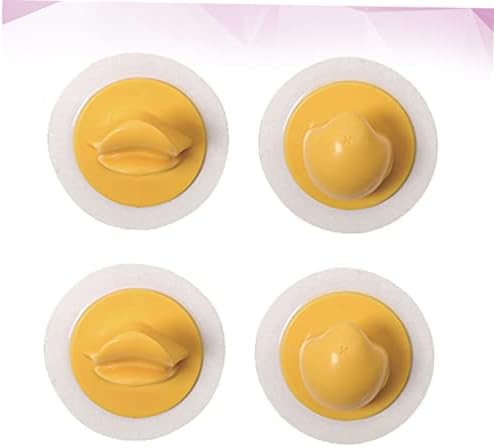 Zerodeko 8 pcs cauda animal amarelo pato bill bill banheiro vestuário de desenho animado cabide de boca pendurada pente