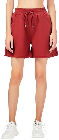 Ritiriko Shorts para mulheres trepadeiras drawstring shorts Pijama de ioga em bolso atlético casual para o verão