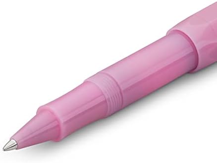 Kaweco Frosted Sport Blush Pitaya Gel Ballpond Pen, incluindo reabastecimento de caneta de rollerball de 0,7 mm para usuários canhotos