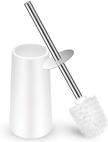 Bruscada e suporte do vaso sanitário IXO, escova de vaso sanitário com 304 maçaneta de aço inoxidável, escova de vaso sanitário para banheiros-banheiros elegantes-limpam-se