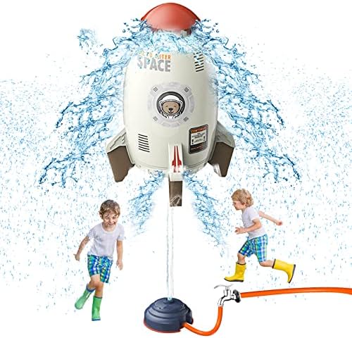 Tansar Rocket Launcador Brinquedos de água ao ar livre, aspersores de crianças, férias e presente de aniversário, para meninas e meninos