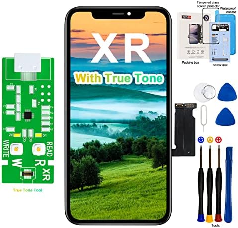 Efaithfix para iPhone XR Substituição de tela LCD de 6,1 polegadas Montagem Exibir tela de toque 3D para A1984/A2105/A2106/A2108