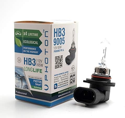 FOTON HB3 Long Life Halogen Bulb - 30% BRIGER LUZ LUZ REDIÇÃO