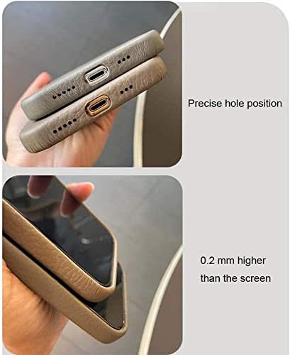 KKFAUS LYCHEE GRANHO CAPELA TAPE DE TOLO DE CABELO, Para Apple iPhone 12 Pro Max Totalmente embrulhado Caso à prova de choque [Screen & Camera]