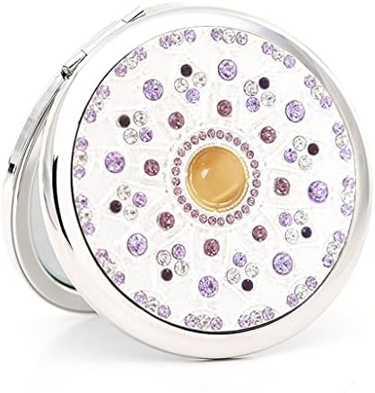 N/A Round Portable Makeup Mirror Star segurando a lua dobrável portátil Gift Girlfriend Gift Gift