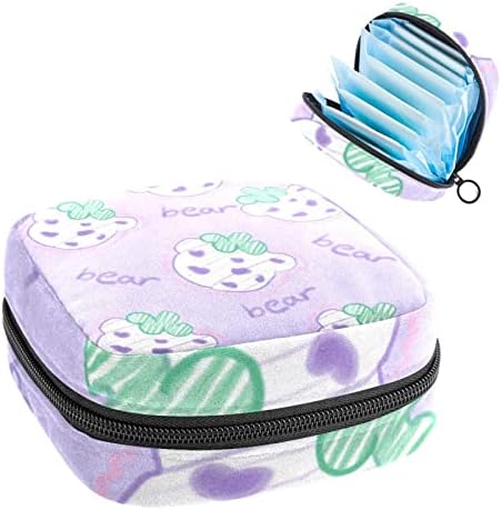 Bolsa de armazenamento de guardanapo sanitário, bolsa menstrual da bolsa portátil para guardas sanitários portátil Bolsa de armazenamento
