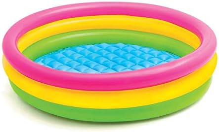 Intex Sunset Glow 45 x 10 Soft inflável colorido colorido kiddie 3+ piscina