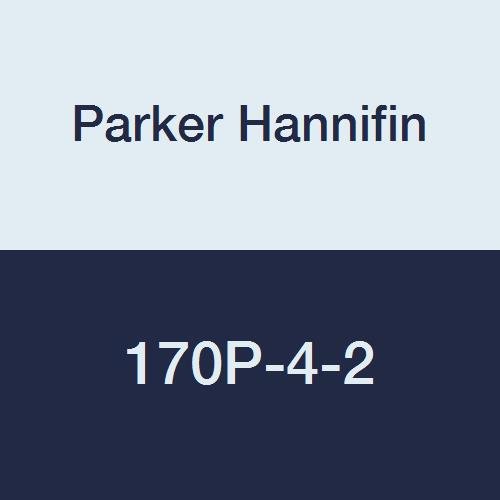Parker Hannifin 170p-4-2-pk5 Feminino fêmea de cotovelo, latão poly-tite, ângulo de 90 graus, tubo de compressão de 1/4