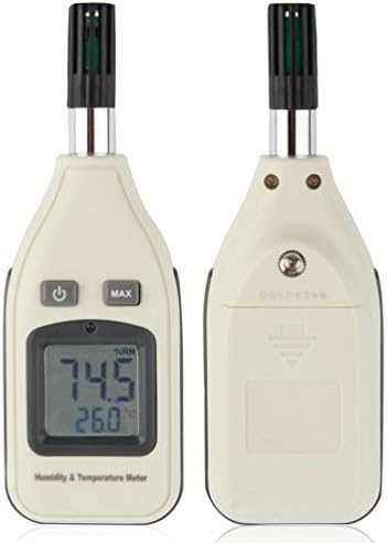 Xdkll portátil de alta precisão Hygrômetro digital Termômetro ， Higrômetro de temperatura interna de alta precisão com luz de fundo