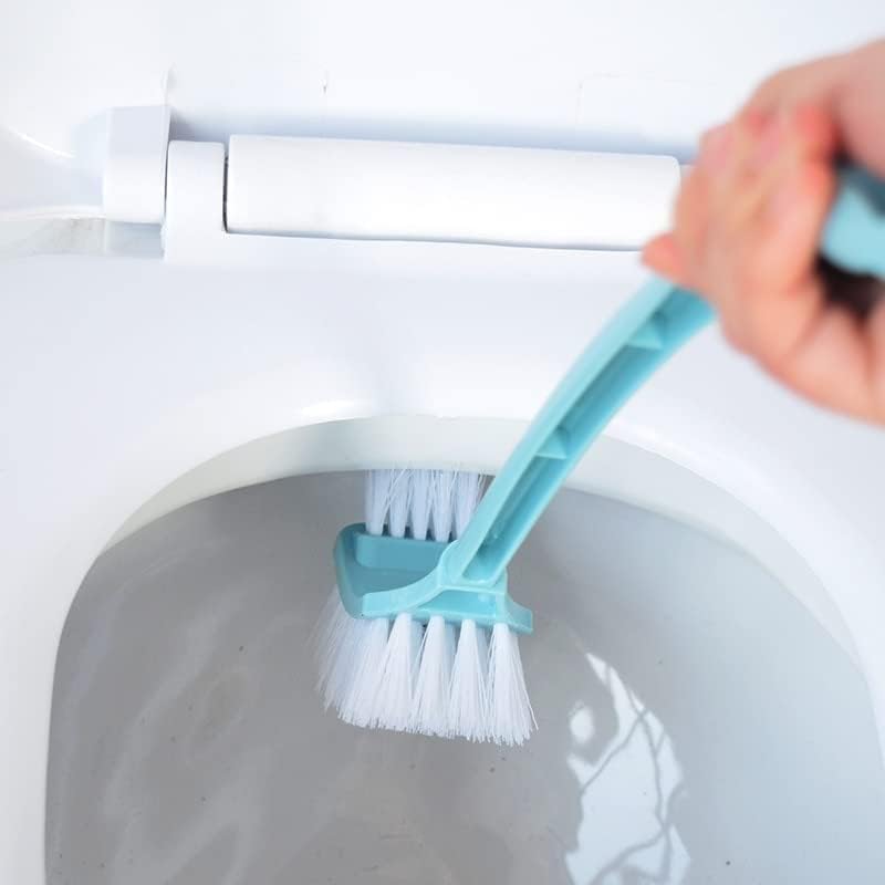Escova de limpeza do banheiro escova de vaso sanitário suportes limpeza do banheiro pincel de vaso sanitário de dupla face plástico