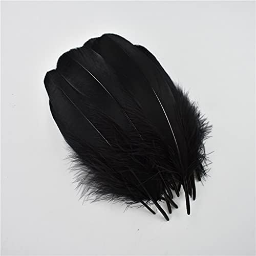 20 PCs Feathers de faisão preto para artesanato decoração de festa de casamento galo de ganso de penas de penas diy acessórios apanhador pluma