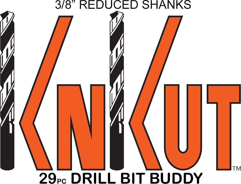 Knkut 29 peças broca de broca de jobber drill bit com haste reduzida de 3/8