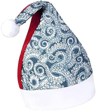 Padrão de polvo engraçado chapéu de natal lantejache chapéus de Papai Noel para homens Decorações de festas de férias de Natal