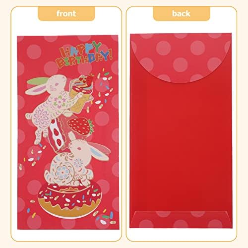 PretyZoom Baby Presentes grandes envelopes grandes envelopes de 24 PCs Aniversário Red Packet Dinheiro Presente Vermelho Envelope