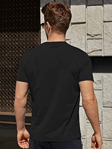 Camiseta masculina resistente a rugas Tee de 4 vias de 4 vias Rápido seco de manga curta MUDEIRA UPF 50+ Proteção solar