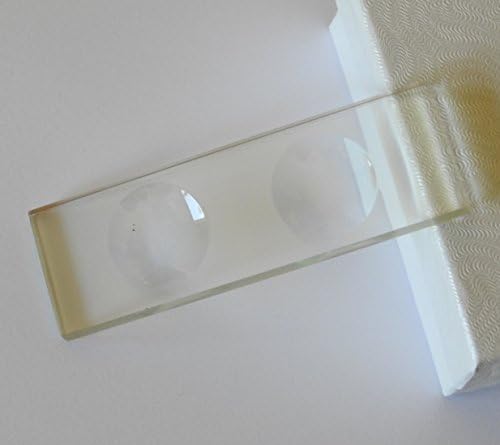 5 mm de espessura lâminas de microscópio duplo côncavo, profundo bem para espécimes aquáticos, pacote de 5