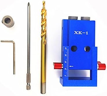 NC Upgrade XK-1 Pocket Hole Jig Kit de broca de bits de madeira guia oblíqua Guia de broca