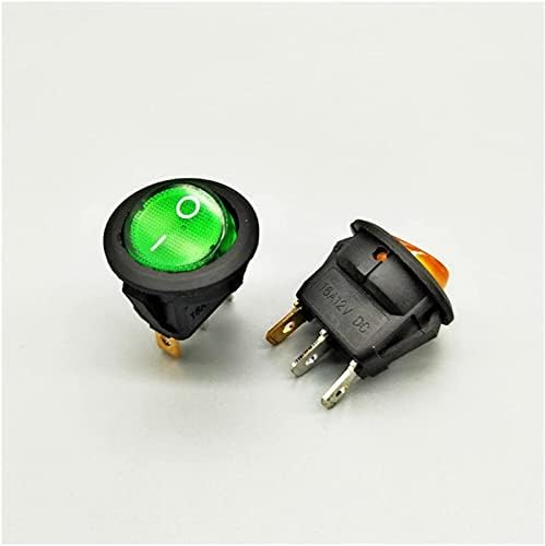 Interruptor de balancim gibolea 1pcs 20mm kcd1 led ship switch 20a 12v lâmpada interruptor de elevador de elevador de carro