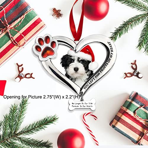 Ornamento de Natal, ornamento memorial de gatos de cães de estimação, enfeites de gatos para cães para a árvore de Natal,