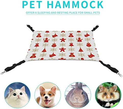Hammock Cat Christmas Bed Chael Janela de gaiola Salvando o espaço para animais de estimação para pequenos animais de estimação 16,9