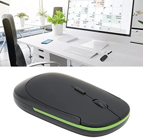 Zyyini 2,4GHz mouse sem fio, mouse USB de computador, mouse ergonômico silencioso, mouse de escritório, com 3 níveis DPI