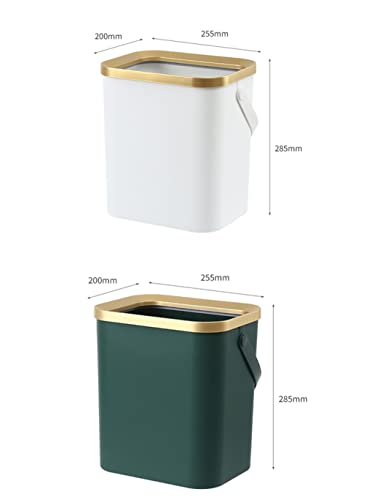 Lixo de ouro slsfjlkj para o banheiro de cozinha quadrúpede quadrúpede de lixo de lixo de plástico com tampa com tampa