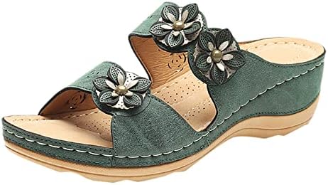 Sandálias de fudule para mulheres de verão elegante, mulheres ortopédicas premium sandálias de dedo do pé aberto sapatos casuais