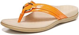 Vionic Women's Rest Aloe Toe Post Sandals- Sandálias de flip-flop diárias que incluem uma palmilha ortopática e sola almofadada para