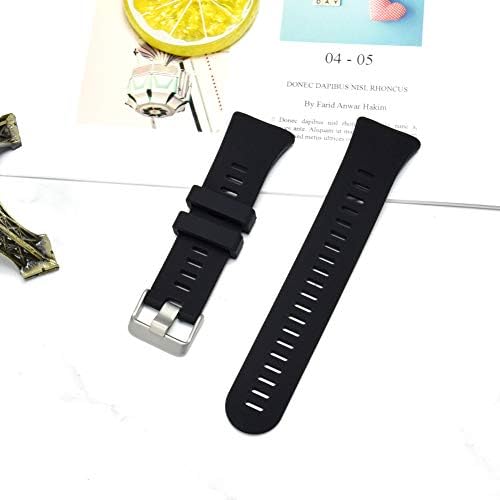Watbro Compatível com Garmin Forerunner 45 Band, Soft Silicone Sport Reflection Watch Band, pulseira de pulseira de