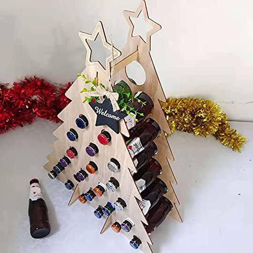 Christmas Tree-Adult Advent Calendar Countdown para Christmas Presente de Natal Advento para Crianças Espírgues de Vinho Building