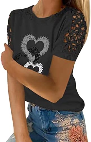 Yubnlvae Gradiente Plus Size Summer Moda Swetons leves para mulheres V Camisetas de pescoço de pescoço Casual de manga curta