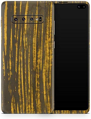 Design Skinz Golden Stratus Clouds V2 Vinil Decalpe Tampa Compatível com Samsung Galaxy S10 Plus