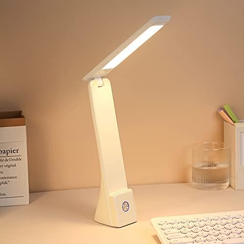 Lâmpada de mesa de LED de cometmars, lâmpada sem fio com 3 modos de iluminação, lâmpada de leitura recarregável com