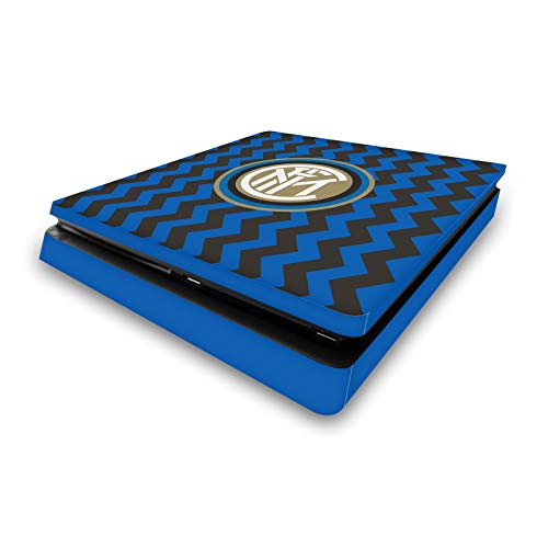 Projetos de capa principal licenciados oficialmente Inter Milan Home 2020/21 Crest Kit de vinil adesivo de capa de pele de pele compatível com Sony PlayStation 4 ps4 Slim Console