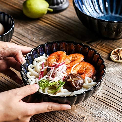 Kizqyn Salad Bowl Cerâmica Klin Glaze Rice Bowl Big Sopa Bowl Noodle Ramen Restaurant Restaurant Bowl Bowl