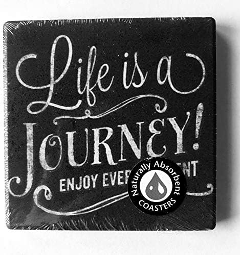 4 Coasters Conjunto - a vida é uma jornada/você é meu sol
