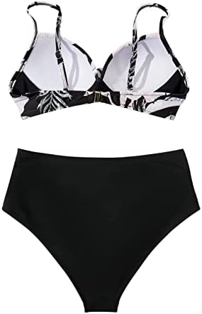 Mulheres Biquíni de cintura alta Sexy Push Up Up Two Piece Swimsuits Swimsuit Vintage Duas peças Retro shorts de natação