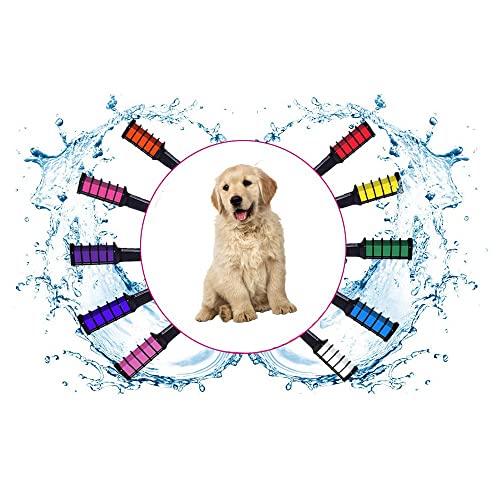 Tiador de cabelo para cachorro | Kit de tinta de cabelo temporário para cuidar de cães e cor de cabelo temporária de grau humano